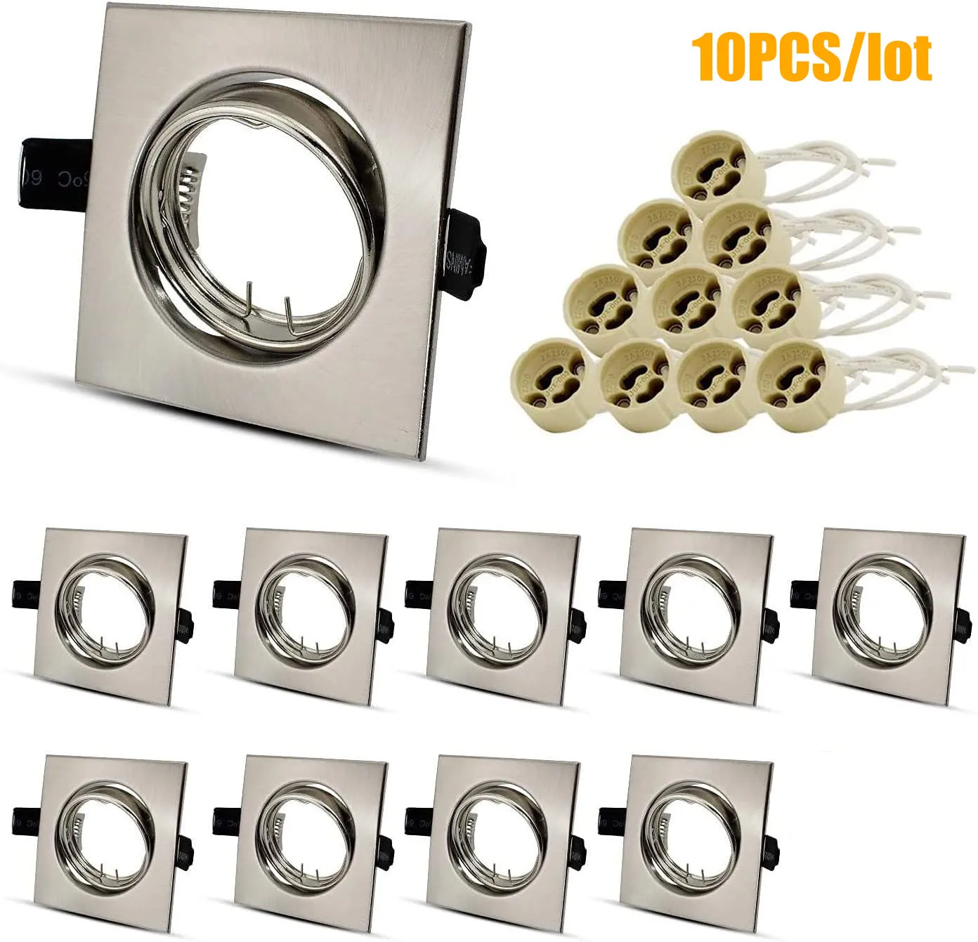 

Фонарь для потолочного светильника Mzvul, белый, черный, никель, 5/10 шт.