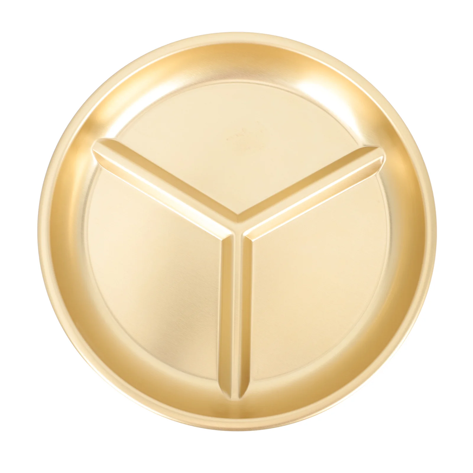 Поднос для столовых приборов трехсекционная сервировочная тарелка желтый