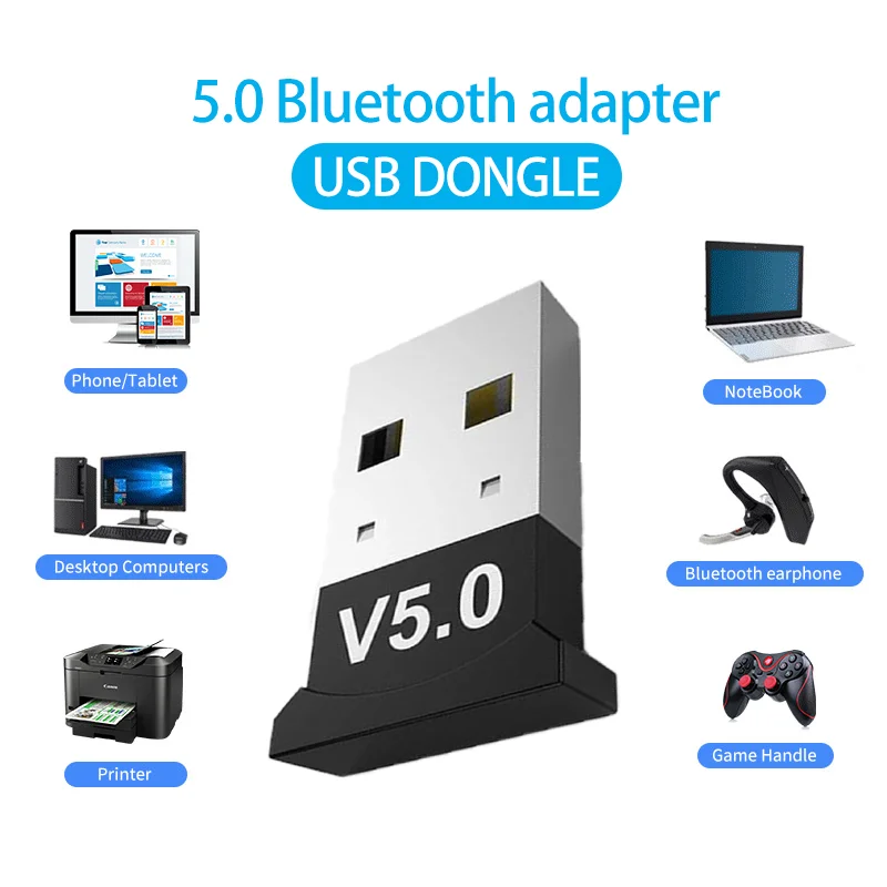 

Беспроводной USB-адаптер Bluetooth 5,0 с поддержкой Bluetooth
