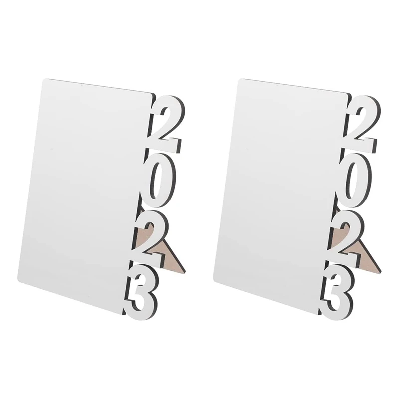 

2Piece 2023 Blank Graduation Picture Frame DIY Craft Sublimation Photo Frame Blank Cheer