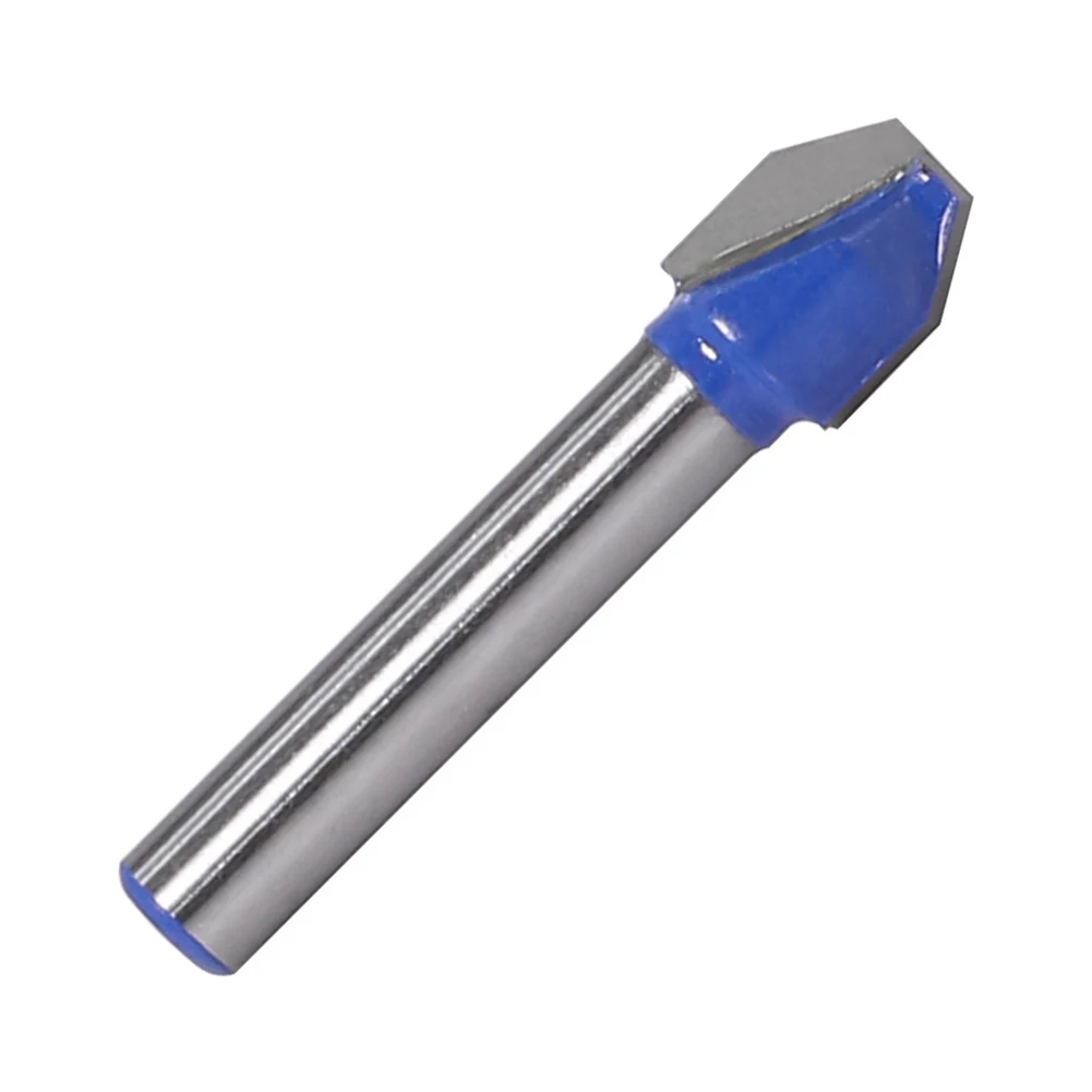 

V-shaped Flat Head Chamfer Router Bit 60 Degree Milling Cutter For Grooving Scraping Wood Acrylic MDF PVC Woodworking Tool