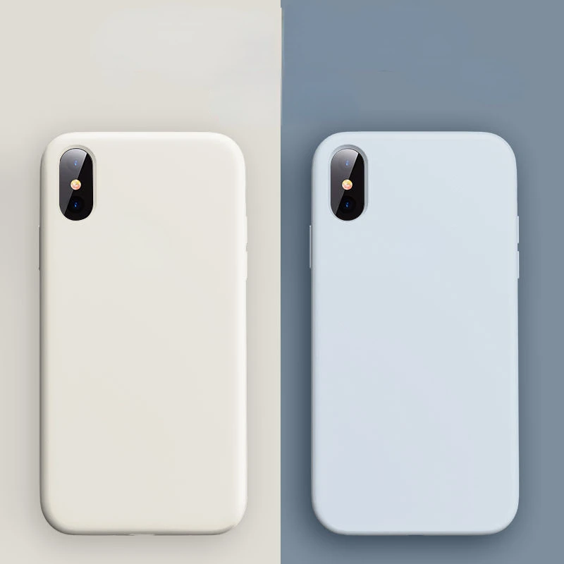 

Official Original Liquid Silicone Solid Color Phone Case for Iphone11 12 13promax 7 8P 6S SE2 XS XSMAX Anti-drop Soft Shell