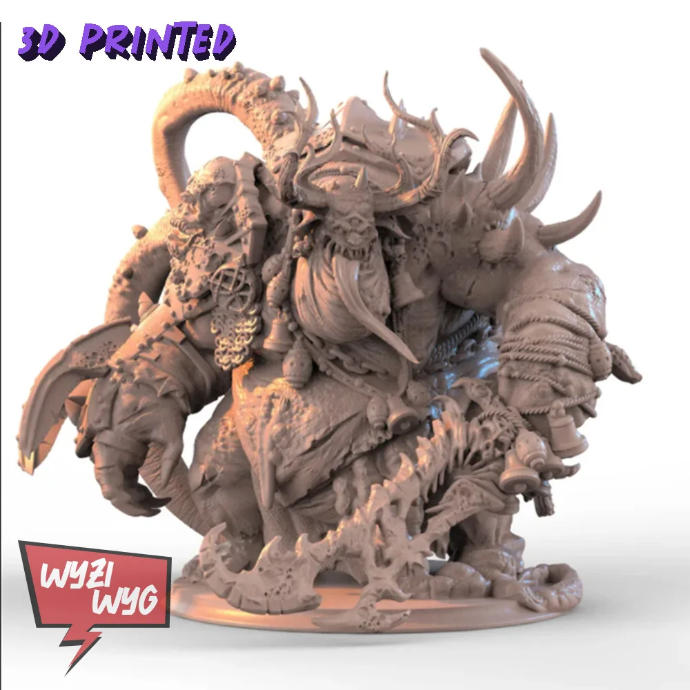 

Фигурка Чумного Бога, демон Bozzoth, неочищенная фигурка, HD 3D Смола, модель, экшн-фэнтезийная фигурка для настольной игры, военных игр, игры роле...