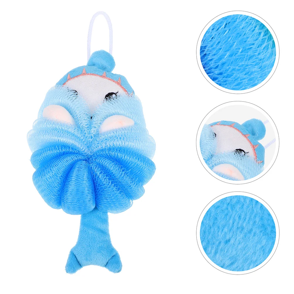 

2 Pcs Children's Bath Ball Sponge Kids Body Wash Scrubber Pouf Household Loofah Polyethylene Cartoon Shower Baby Exfoliating