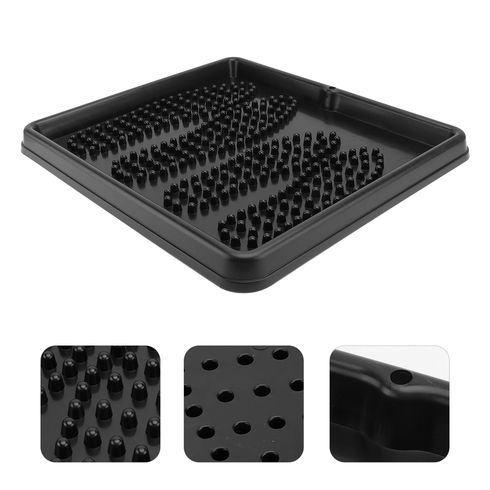 

Tray Mat Boot Shoe Drip Dog Garden Tool Black Wet Utility Rubber Water Waterproof Box Litter Boots Pot Shoes Flower Drying Pad