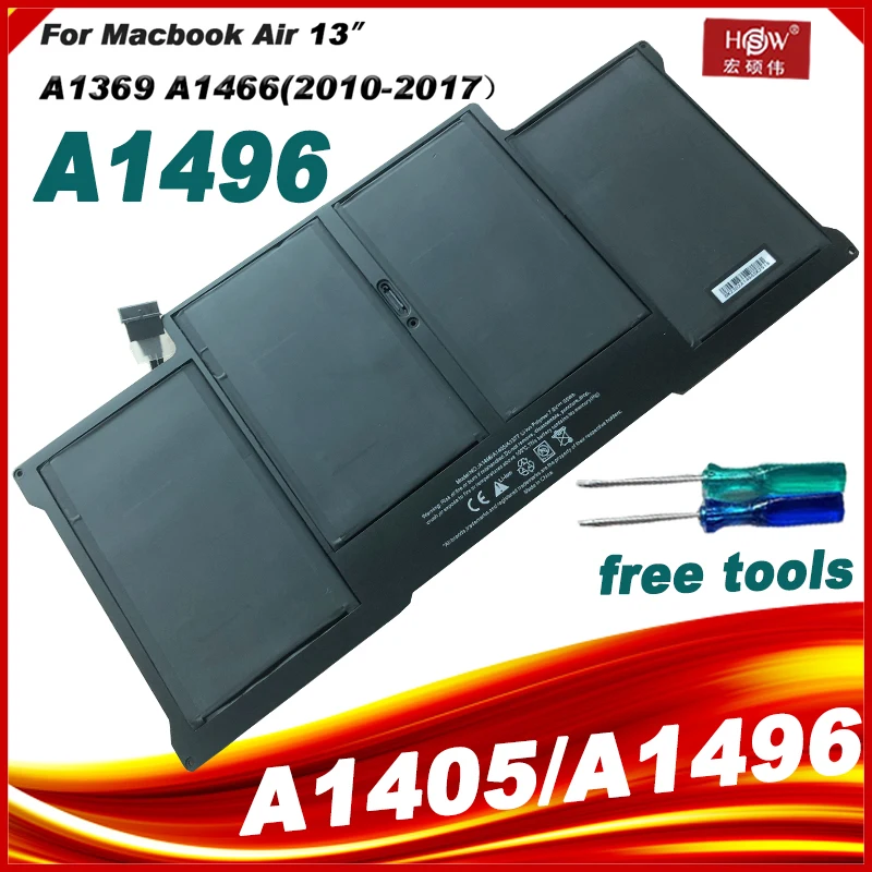 

Аккумулятор A1405 A1496 для ноутбука MacBook Air 13 дюймов A1466 Середина 2012 года и A1369 Середина 2011 года