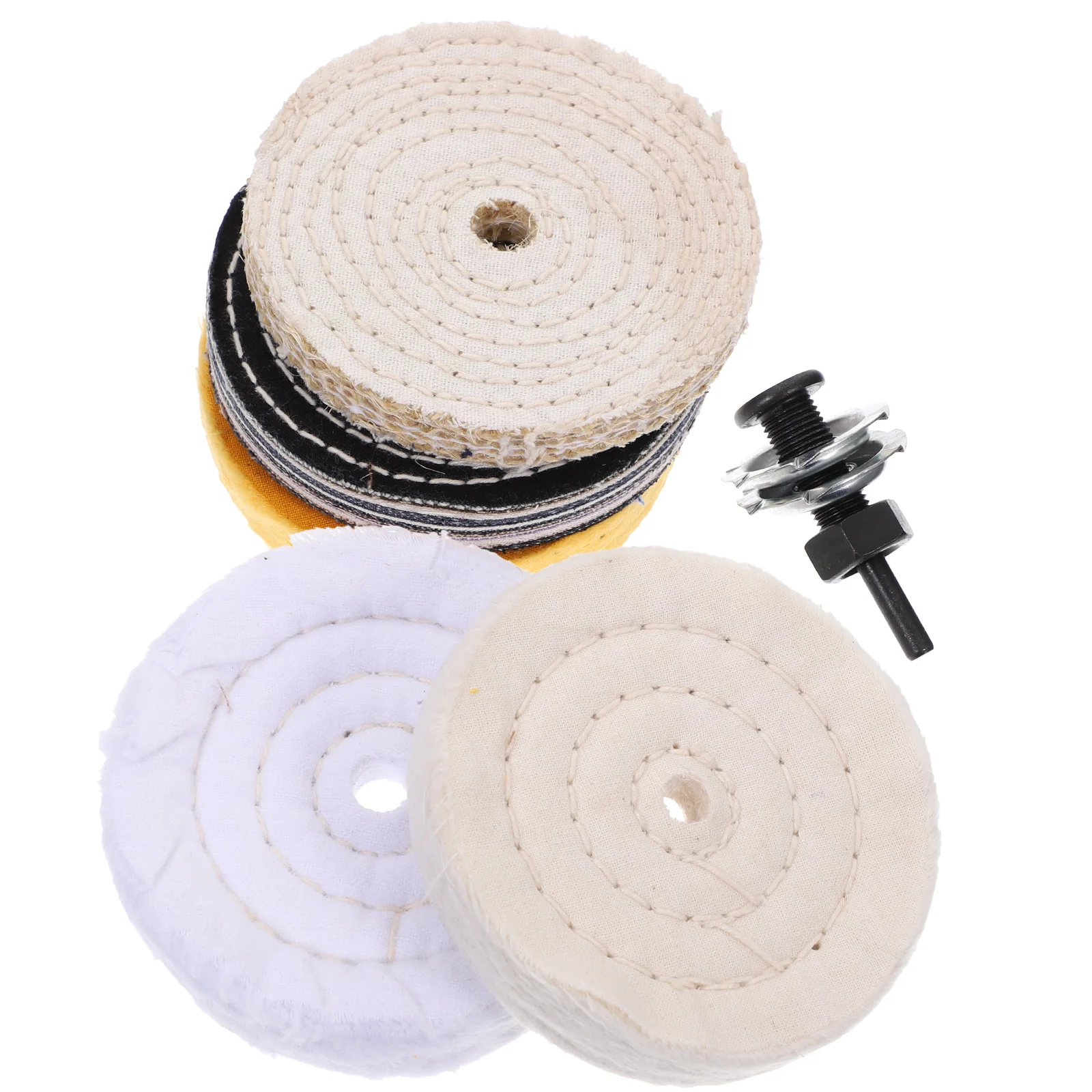 

Polishing Wheel Kit Buffer Cloth Pad Buffing Wheels Drill Pads Attachment Boat Waxing Polisher Car Detailing Jewelry