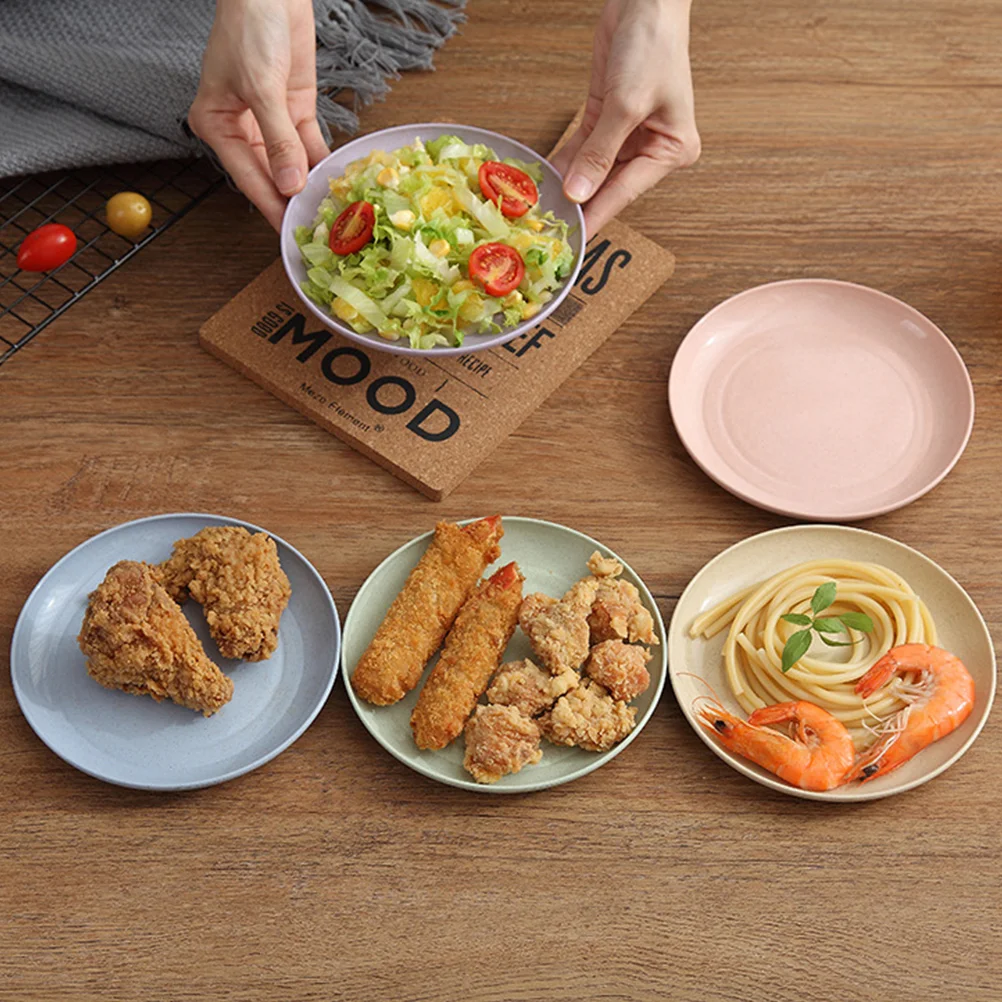 

Biodegradable Dishes Tableware Set Dinner Salad Plate Degradable Dishes Snack Plate