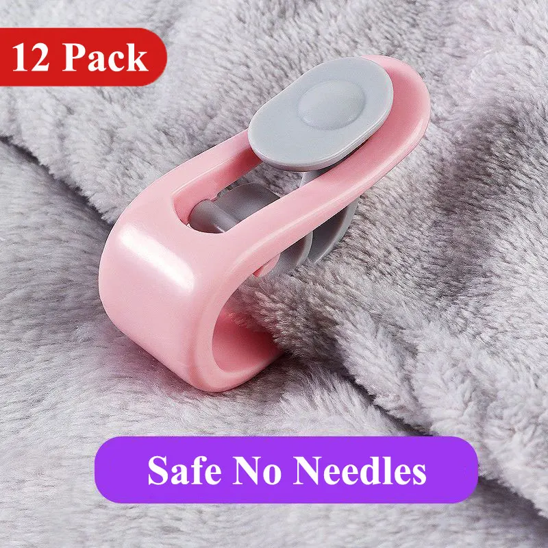 

6/12Pcs Duvet Clips Non-slip Quilt Blanket Clip Duvet Sheet Fixer Anti-run Bed Sheet Clips Quilt Fastener Sleep Clothes Pegs