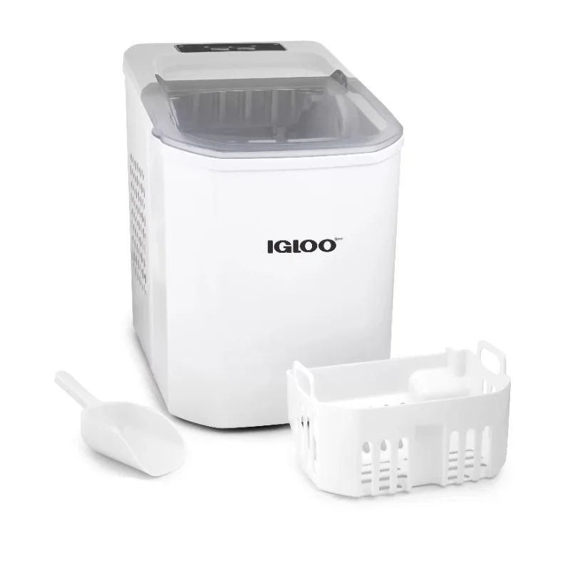 

Igloo IGLICEBSCGSN26WH Automatic Self-Cleaning 26-Pound Ice Maker