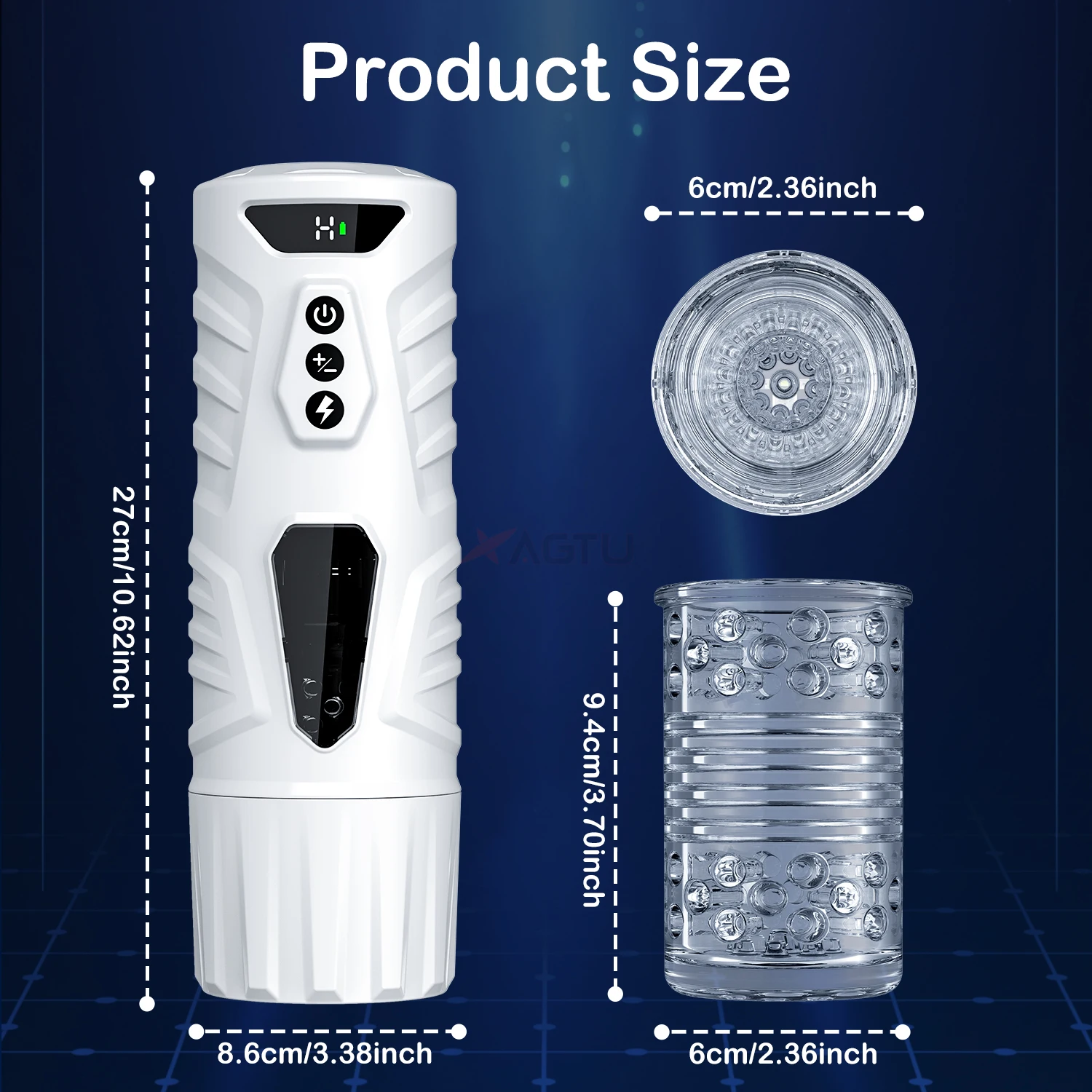 Автоматический мужской телескопический вращающийся мастурбатор вагина