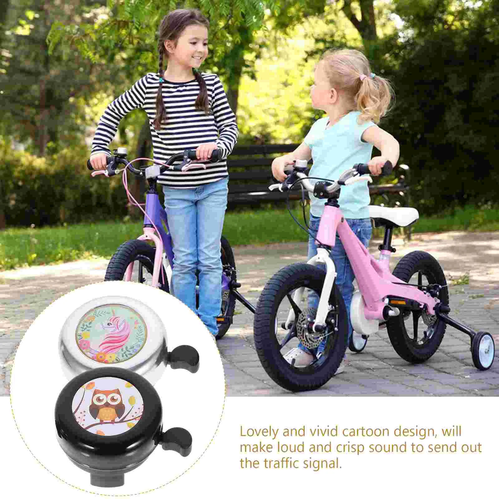 2 шт. велосипедный звонок для малышей рожок с единорогом езды на велосипеде детей