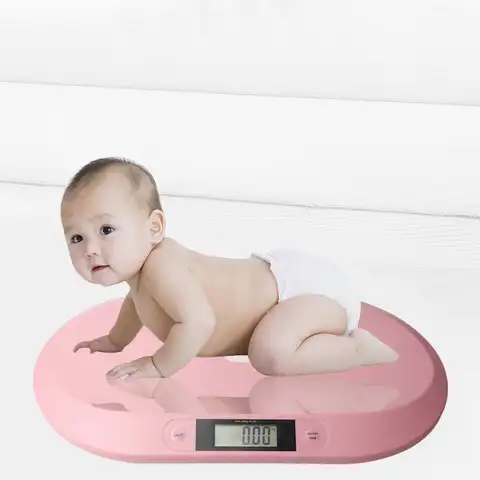 Электронные весы для младенцев, цифровой измерительный прибор с ЖК-экраном, максимальный вес 20 кг, точный вес для домашних животных и младен...