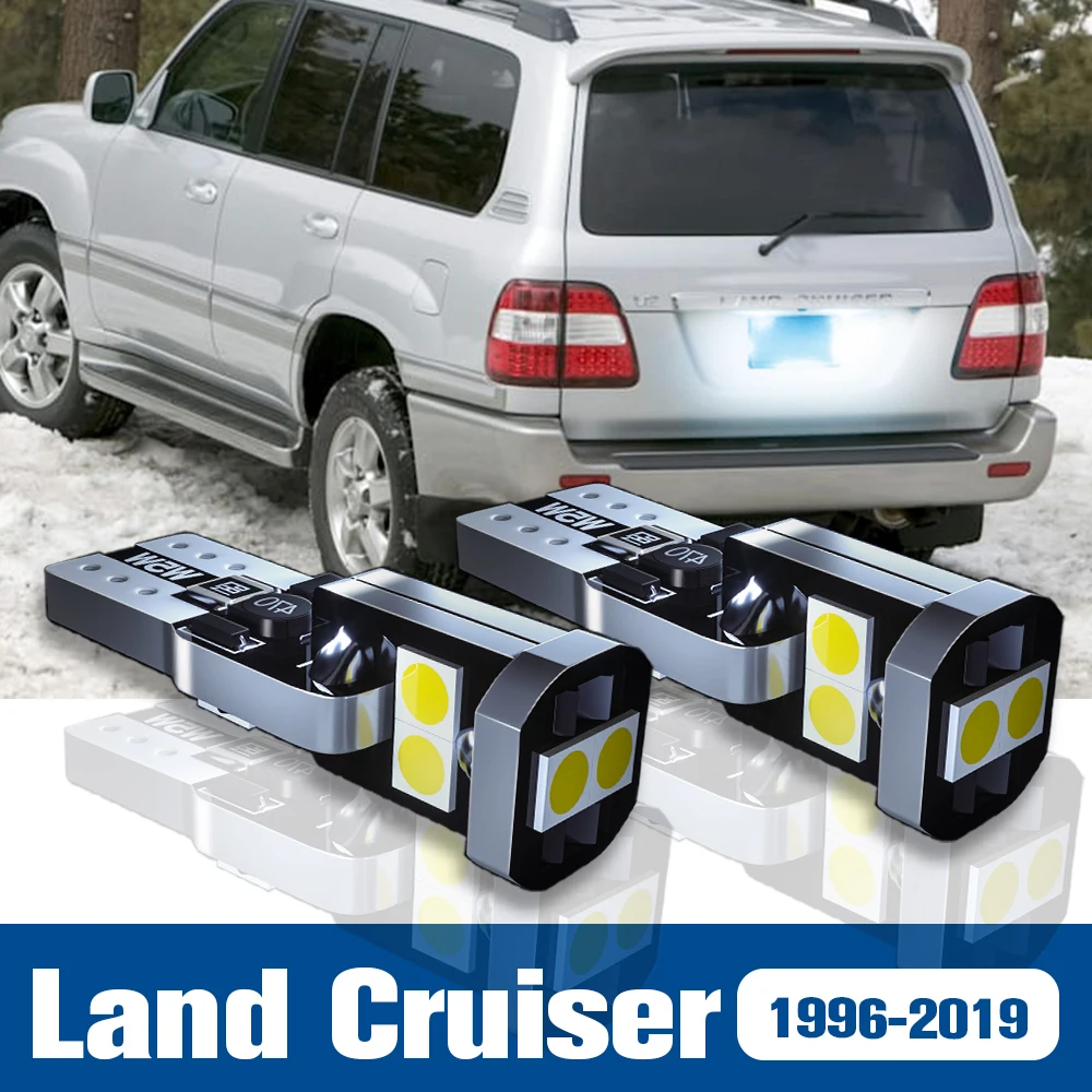 2 светодиодных лампы освещения номерного знака аксессуары Canbus для Toyota Land Cruiser 100 200