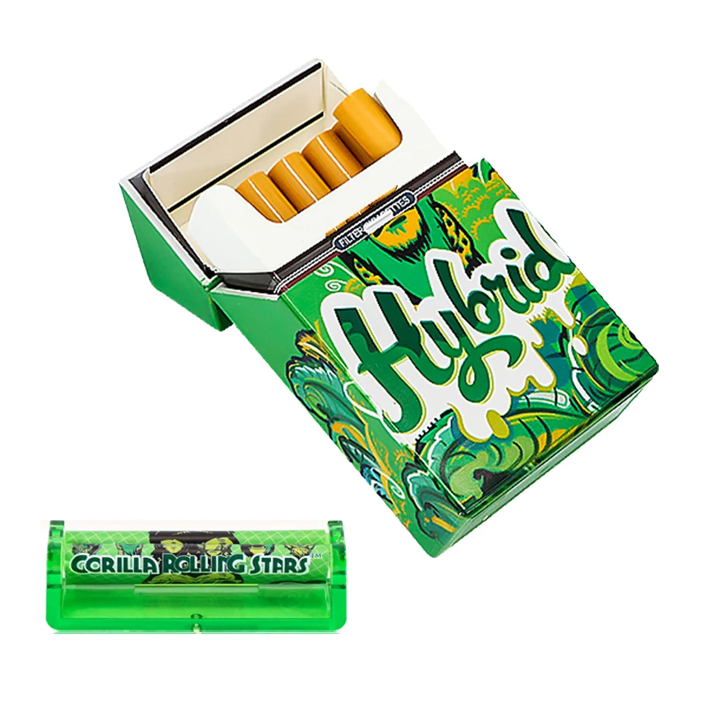 

Gorilla Pattern Plastic Cigarette Case Cigarette Tobacco Box Coverwith78mm Plastic Cigarette Rolling Machine Smoking Accessories