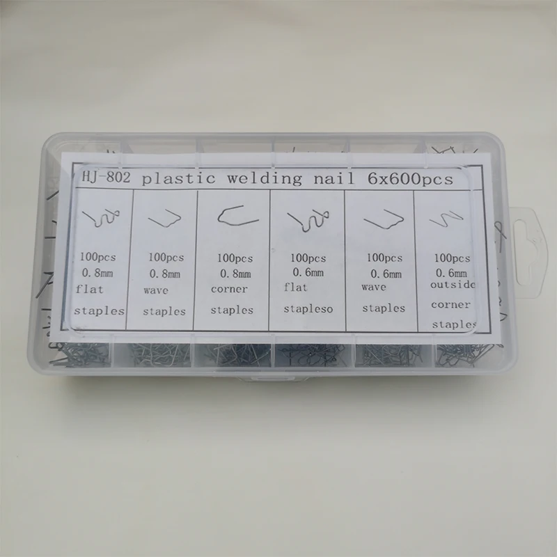 600 шт./пакет степлер для ногтей стандартная предварительно вырезанная волна 0 6/0 8