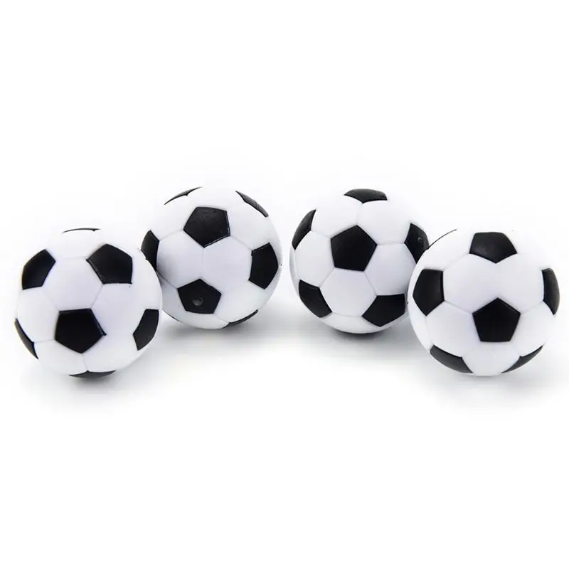 

6pcs 32mm Table Soccer Foosball Fussball Football Machine Accessories Replacements Black and White Ball Kids Indoor Game