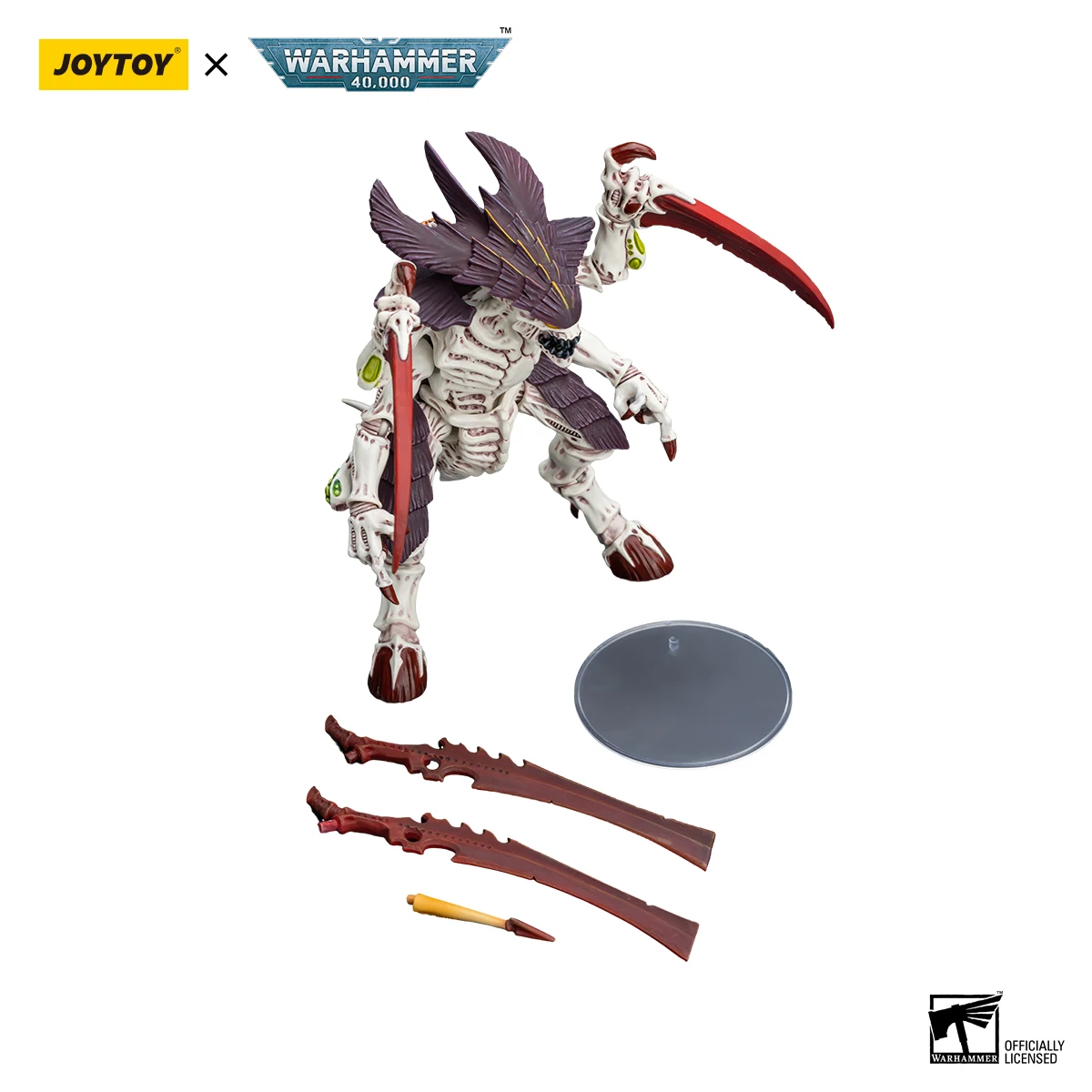 Фото JOYTOY Warhammer 40k 1/18 Фигурки Tyranids Улей Флот Левиафан Тиранид Воин с костяными словами №5