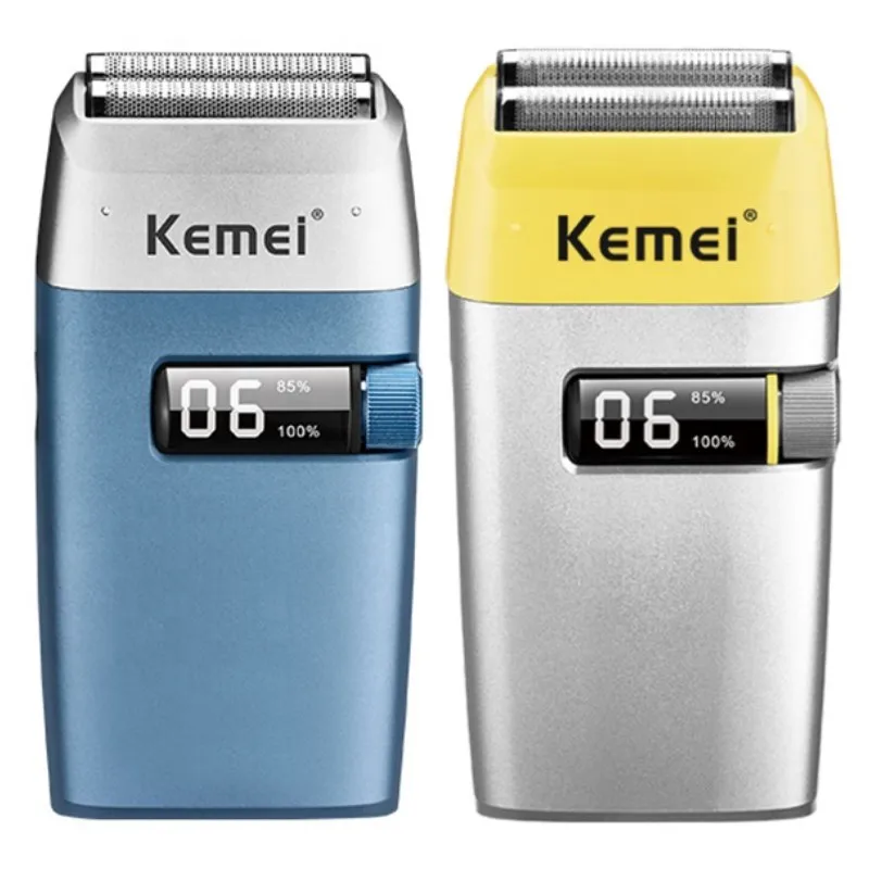 

Kemei 3385 Rechargeable Electric Shaver Hair Beard for Men Facial Stubble Electric Razor Fades Bald Head Shaving Machine Tool