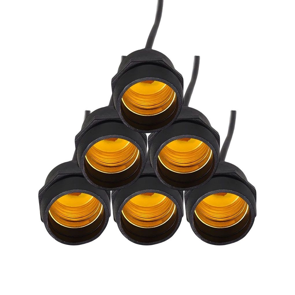 

6 Pieces Lamp Holder Bedroom Waterproof Light Base E27 Socket Adapter