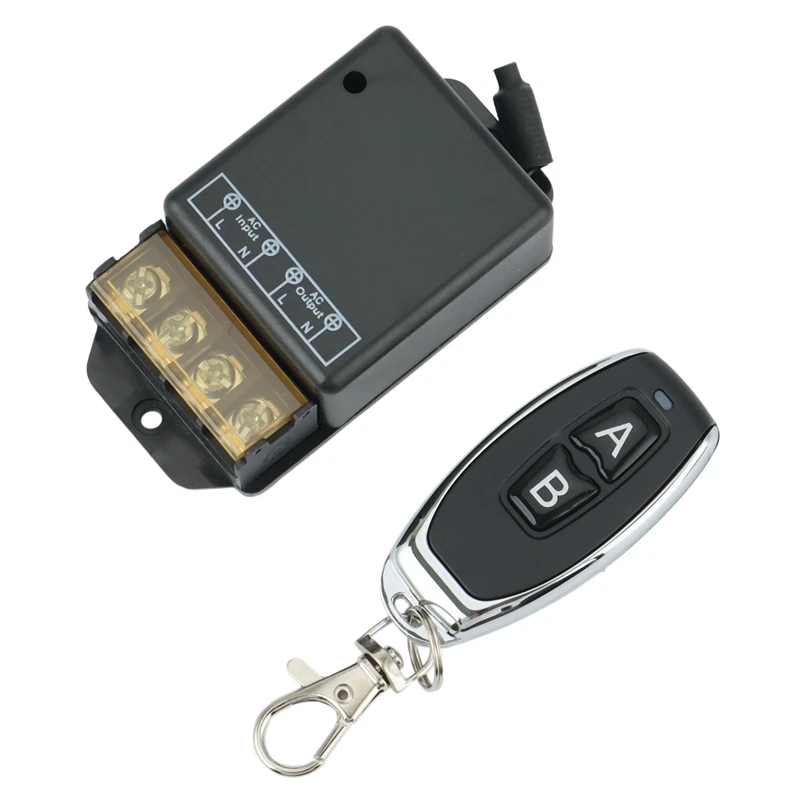

HOT! 433Mhz Wireless RF Remote Control Switch 220V AC30A Relay High Power Load Receiver On/Off Transmitter Water Pump Switch
