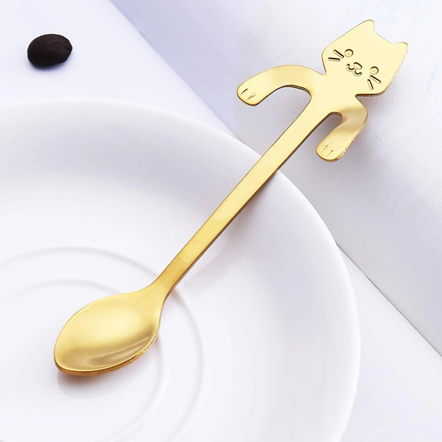 Набор ложек для кошек подвесные чайные ложки из нержавеющей стали мини-ложки