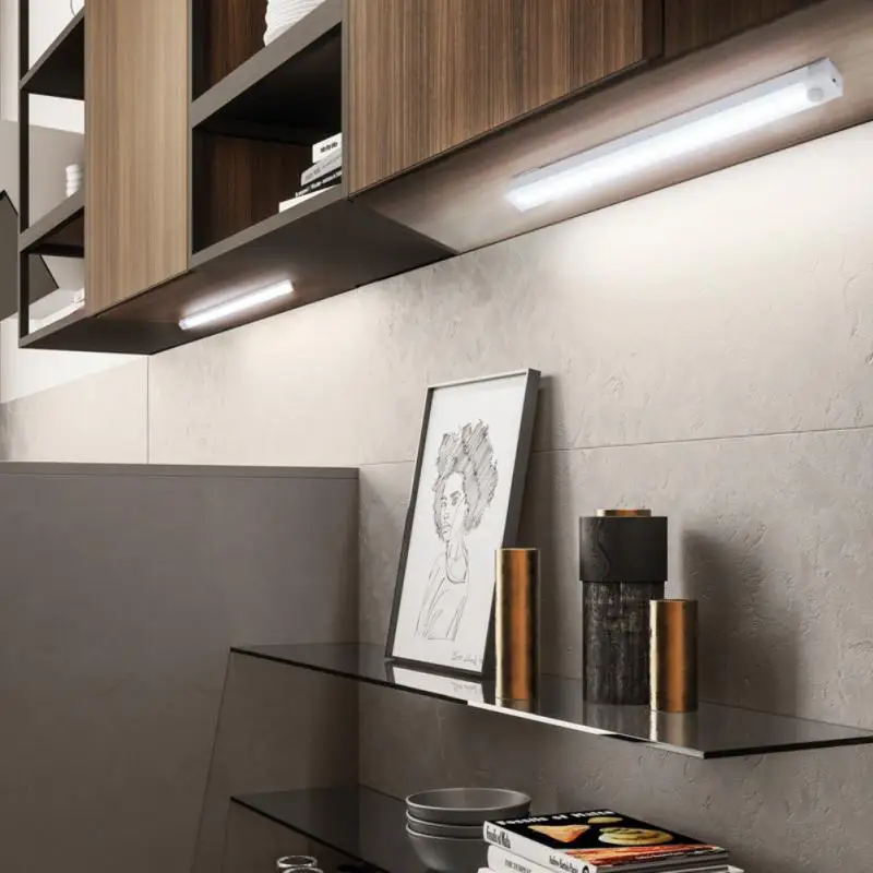 

Night Magnetic Long Automatic Intelligent Small Cabinet Motion Light Absorber Sensing Bar Light Charging Wireless Light