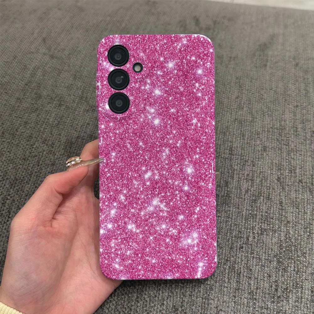 Розовый блестящий чехол Feilin с эффектом волн и масляного блеска для Samsung Galaxy A56 A55 A54 A51 A25 A15 A06 A05 (art.: 3920d8cd8ae32) - 3920d8cd8ae32