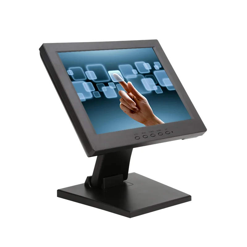 

Desktop 12 Inch Industrial LCD Resistive Touch Screen POS Computer Monitor