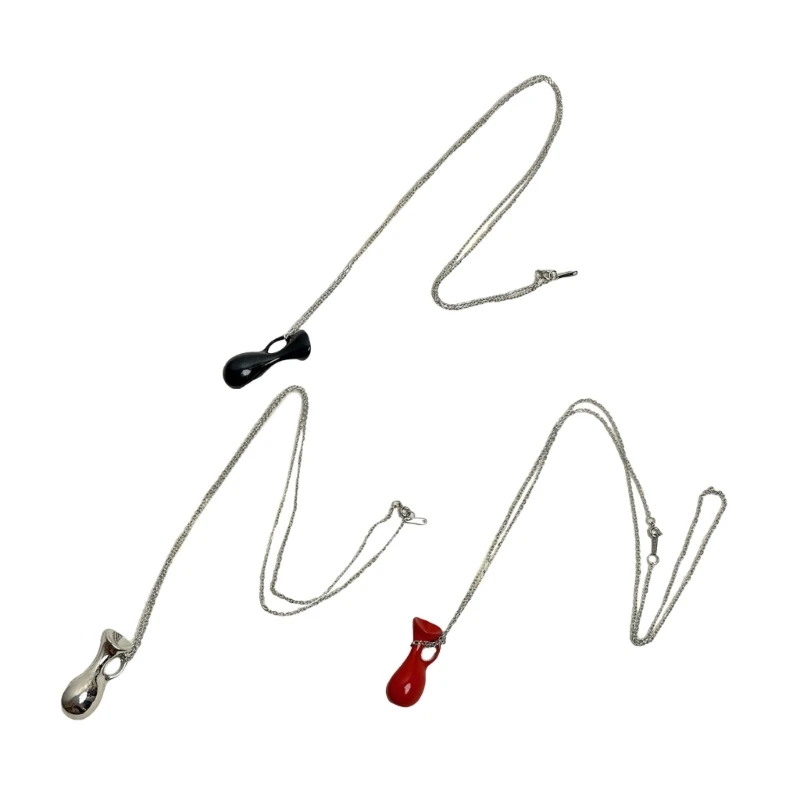 Элегантная женская цепочка для свитера с длинной подвеской в ​​виде бутылки