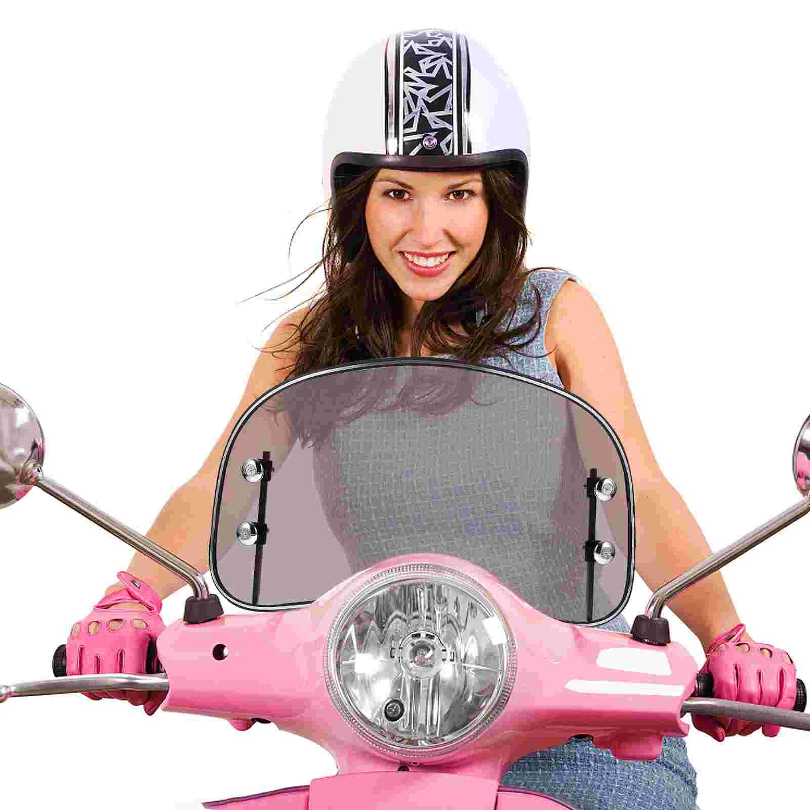 

Universal Motorcycle Windscreen Clear Windshield Motorbike Deflector Supply Part