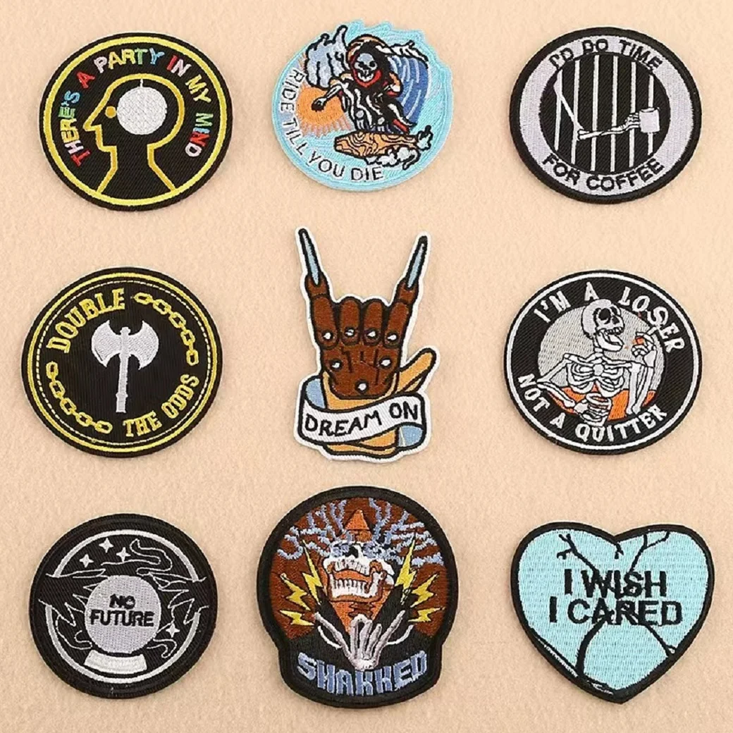 

9 шт. этикетки ручной работы для одежды с различными узорами нашивки для сумок шляпы вязаный воротник Швейные аксессуары