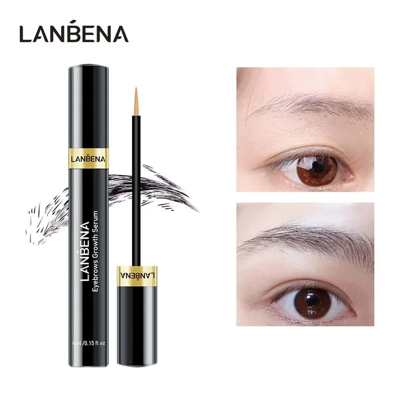 

LANBENA Eyebrow Growth Serum Lift Eyelashes Enhancer Eyebrows Growth Liquid Makeup Eyebrow Longer Thicker Lash Cosmetics Repair