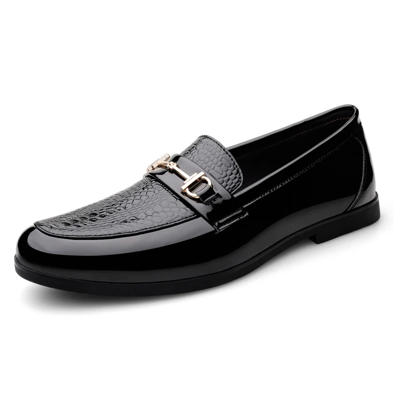 Дизайнерские мужские кожаные туфли деловые офисные лоферы модная обувь для