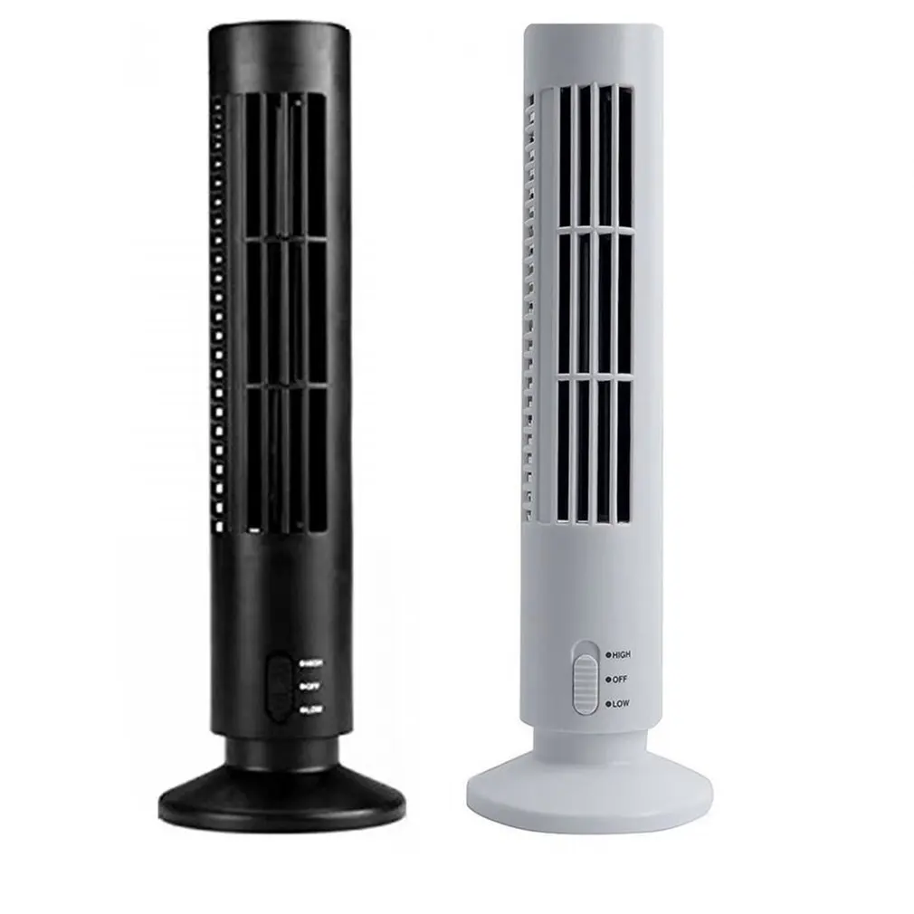 

Portable USB Air Conditioner Mini Vertical Bladeless Fan Summer Air Cooler For Home Office Travel Cooling Tower Fan 2021New