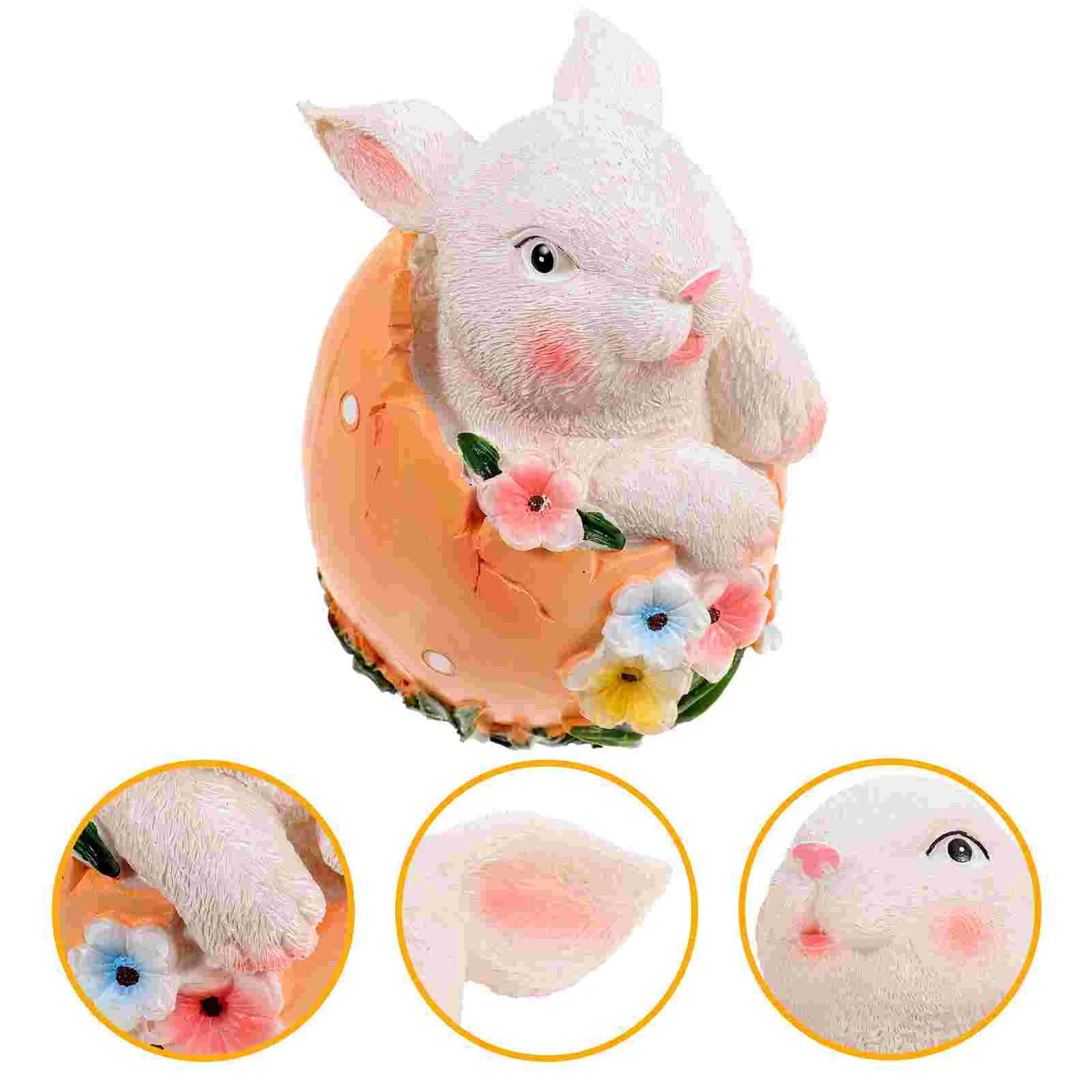 

Bunny Rabbit Resin Decor Figurines Statue Garden Ornament Statues Easter Crafts Figurine Bunnies Desktop