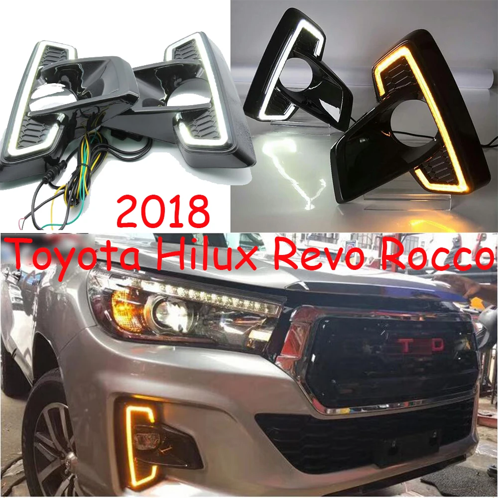 2018 ~ 2020y для Toyota Hilux дневная фотография светильник Recco revohiace seinna автомобильные