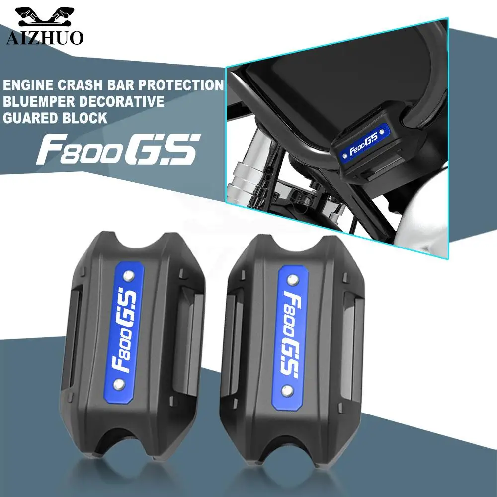 

F800 GS Engine Crash bar Protection Bumper Decorative Guard Block For BMW F800GS F 800 GS 2012 - 2017 2018 2019 2020 2021 2016