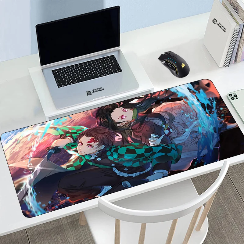 

Mouse Pads Custom Pad Extended Large Office Carpet Demon Slayer Kimetsu No Yaiba Gamer Big Keyboard Pc Gaming Computer Complete