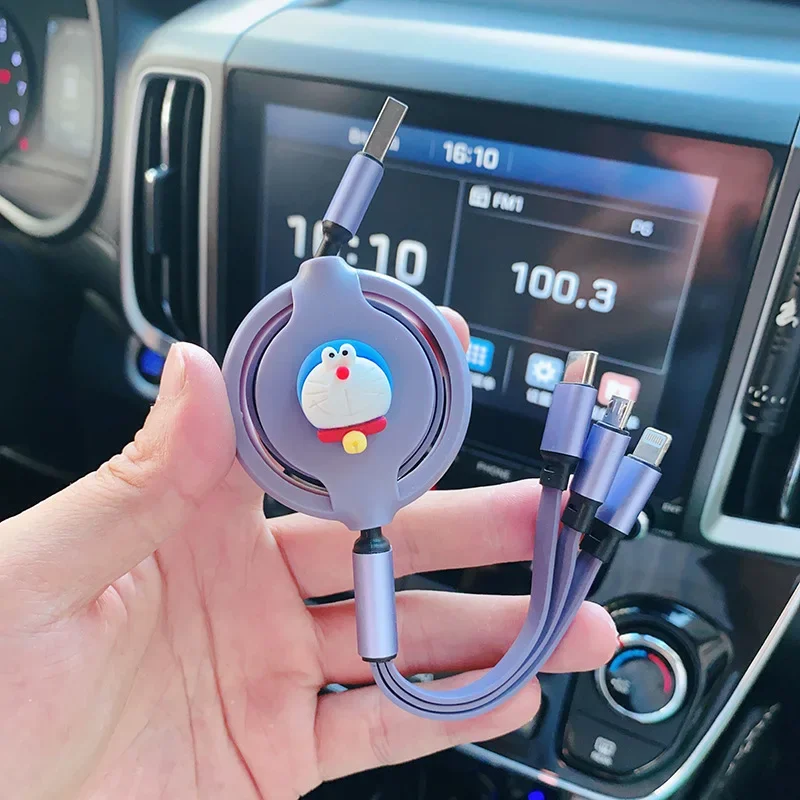 Многофункциональный Автомобильный Кабель Doraemon для зарядки и передачи данных
