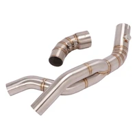 midde pipe for yanaha yzf r1 2007 2008 motorcycle escape exhaust mid link pipe slip on moto modified titanium alloy