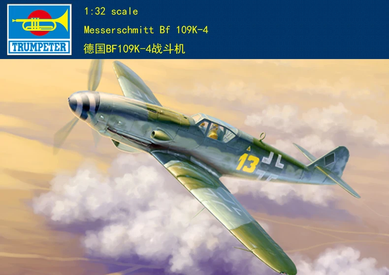 

Trumpeter 02299 1/32 Messerschmitt Bf 109K-4 Fighter Warplane Aircraft Kit Model for Collecting TH09042-SMT2