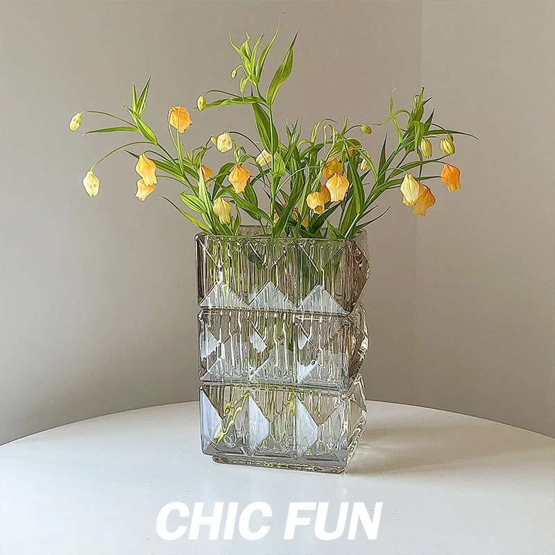 Купить Квадратную Стеклянную Вазу Для Цветов