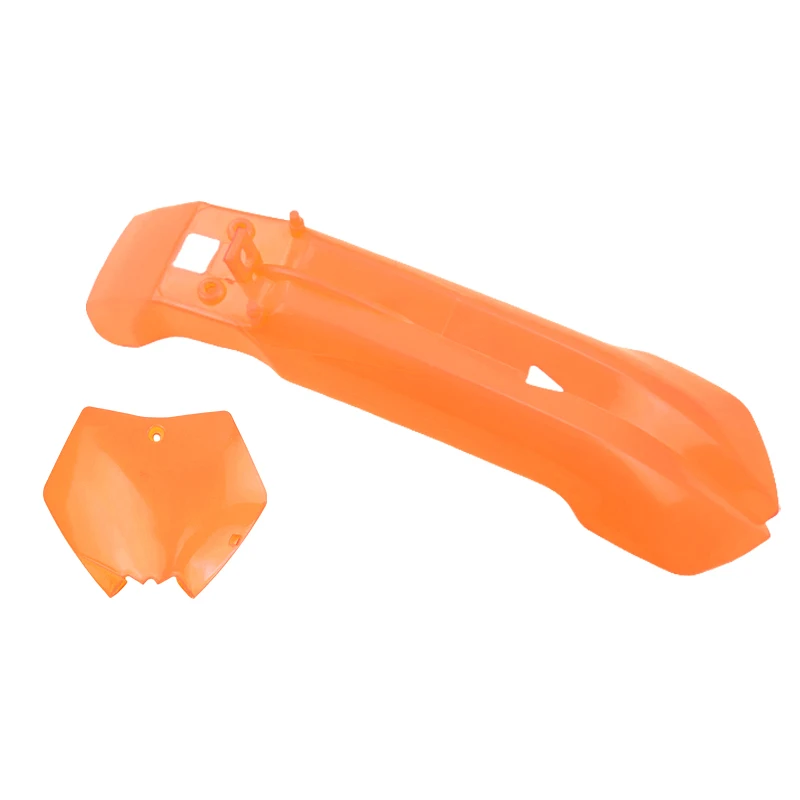 LINGQI RACING мотоциклетное переднее крыло и защитная крышка номерного знака для Mini Apollo Pit Dirt Bike, аксессуары для внедорожного мотокросса