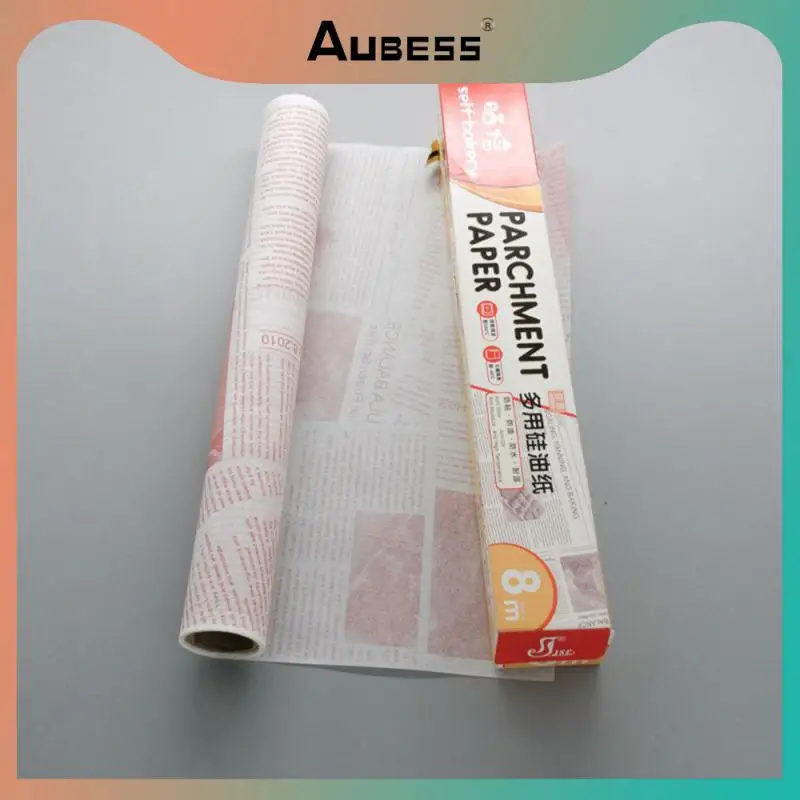 

Oil-proof Food Grade Grease Paper 8m Food Wrapper Paper For Bread Sandwich Burger Fries Baking Mat Reusable Baking Tools New