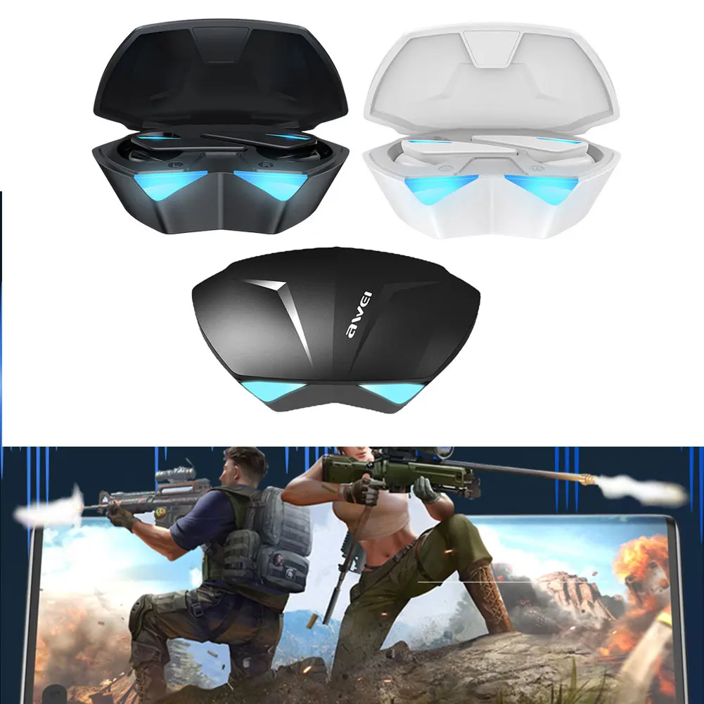 

Awei T23 TWS Earphone Headset Bluetooth Wireless Gaming Bluetooth Earbuds Sport Noise Reduction Headphones Touch Control