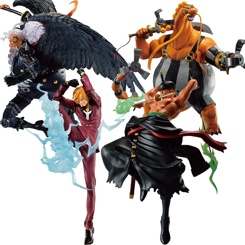 

In Stock Original BANDAI SPIRITS Ichiban KUJI ONE PIECE Twin Wing Duel Roronoa Zoro KING Sanji Queen Action Figure Toys Gifts