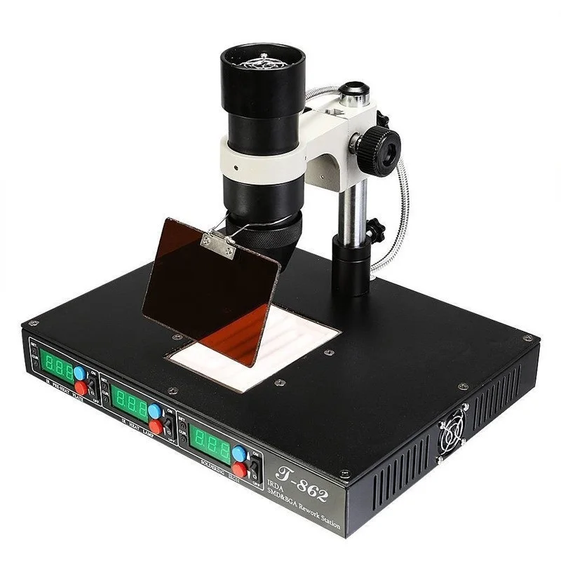

PUHUI T-862 SMD Infrared Soldering Rework Station Soldering Welder Mobile Phone Motherboard Desoldering Station Maintenance