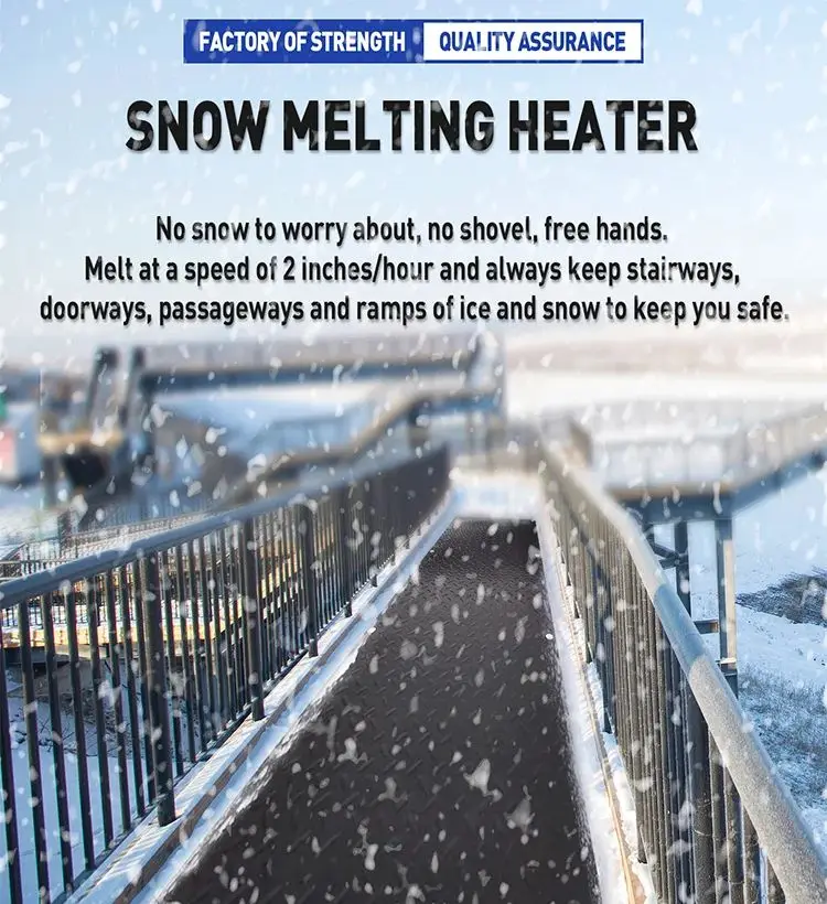 Коврики для плавления снега резиновые коврики с подогревом и штекером 20 х60