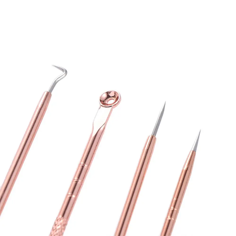 Иглы для удаления черных точек из нержавеющей стали розовое золото средство от